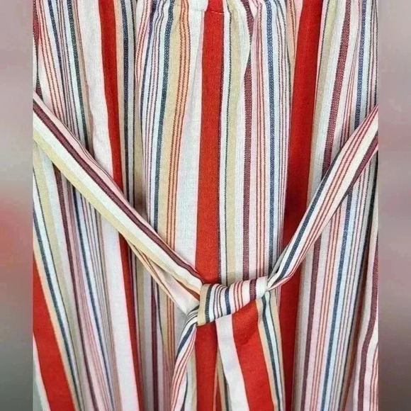 Flying Tomato Spaghetti Strap Striped Jumpsuit with Pockets Size Medium - Picture 2 of 6